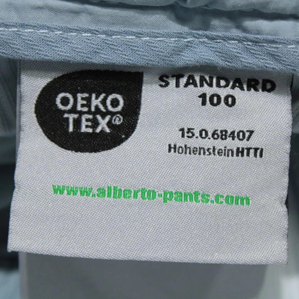 Alberto NWT Chinos / Casual Pants Size 34 US Regular Fit in Blue Cotton Blend